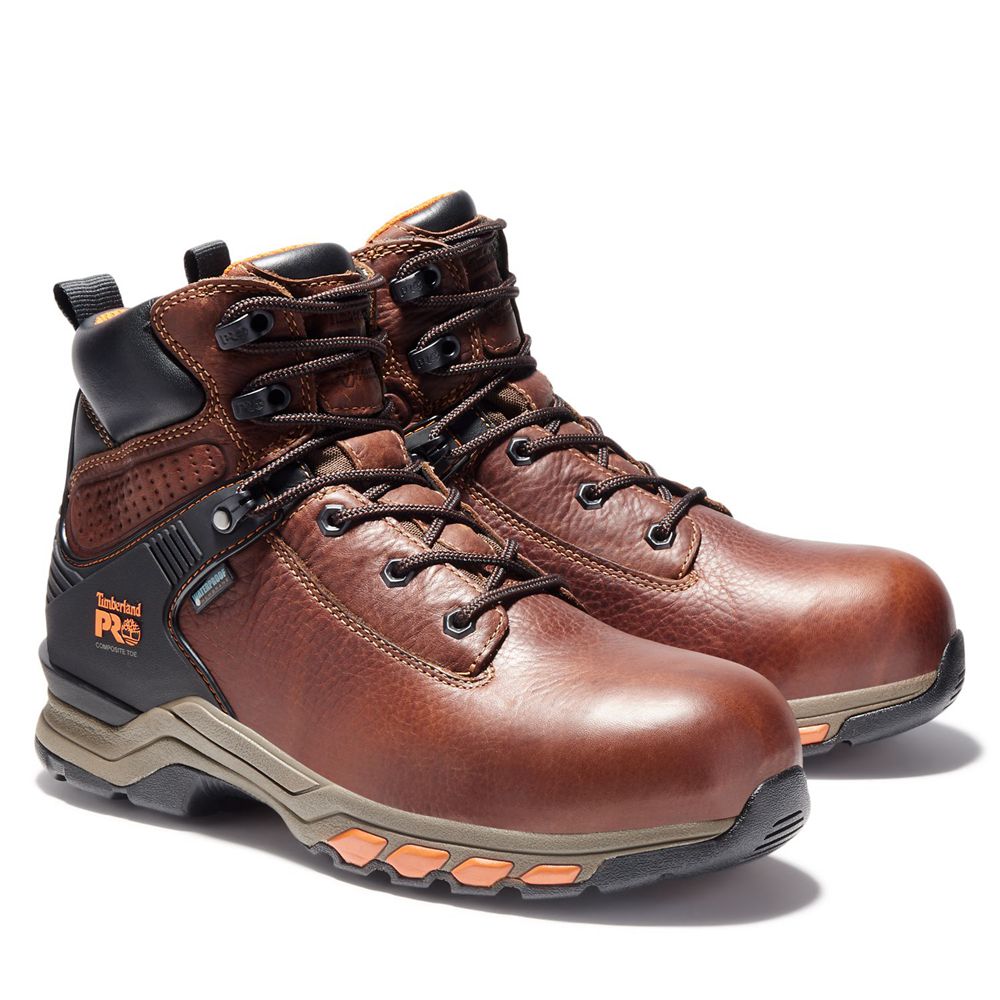 Bocanci De Muncă Timberland Barbati Maro/Negrii - Pro® Hypercharge 6\" Comp Toe - Romania - GQFJBN819